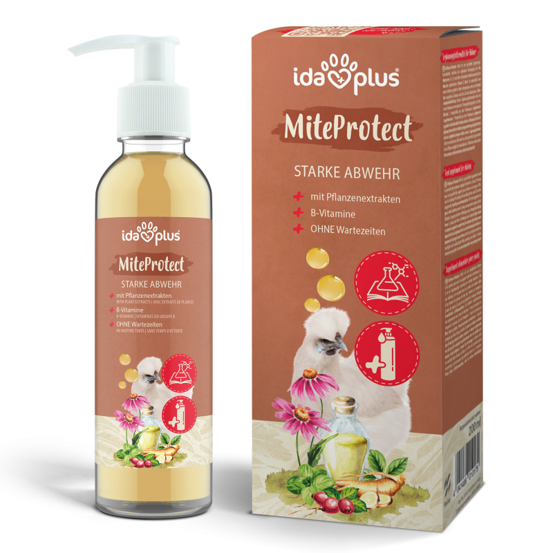 IdaPlus® MiteProtect – Trinkwasserzusatz mit natürlichen Pflanzenextrakten – 200 ml