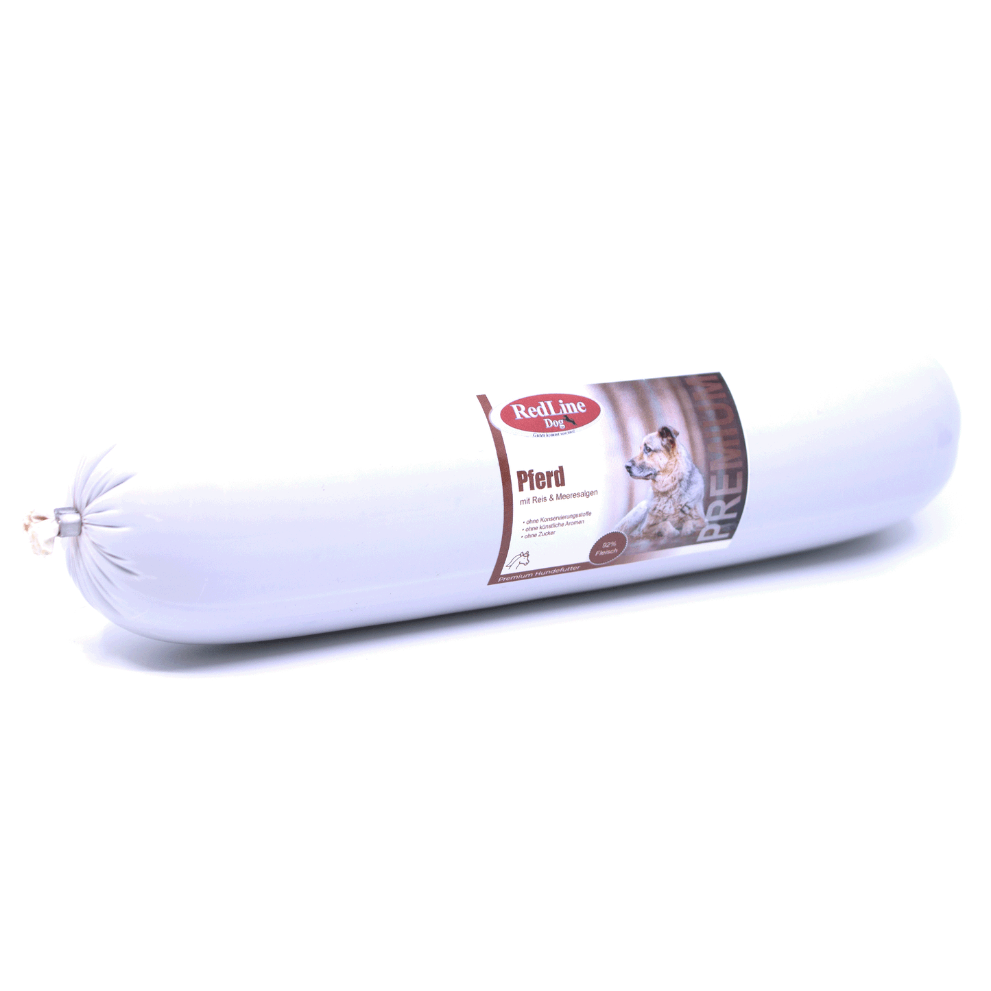 Wurst Pferd mit Reis 92% Fleisch Adult