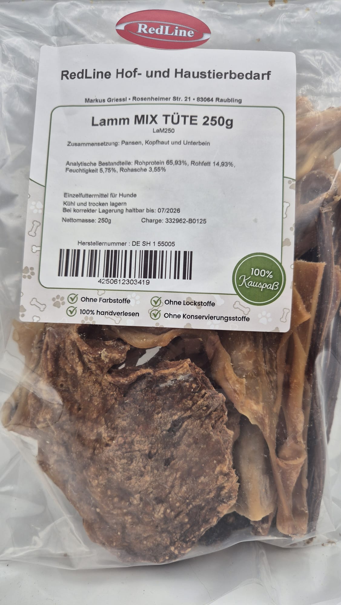 RedLine Lamm-Mix-Tuete 250g