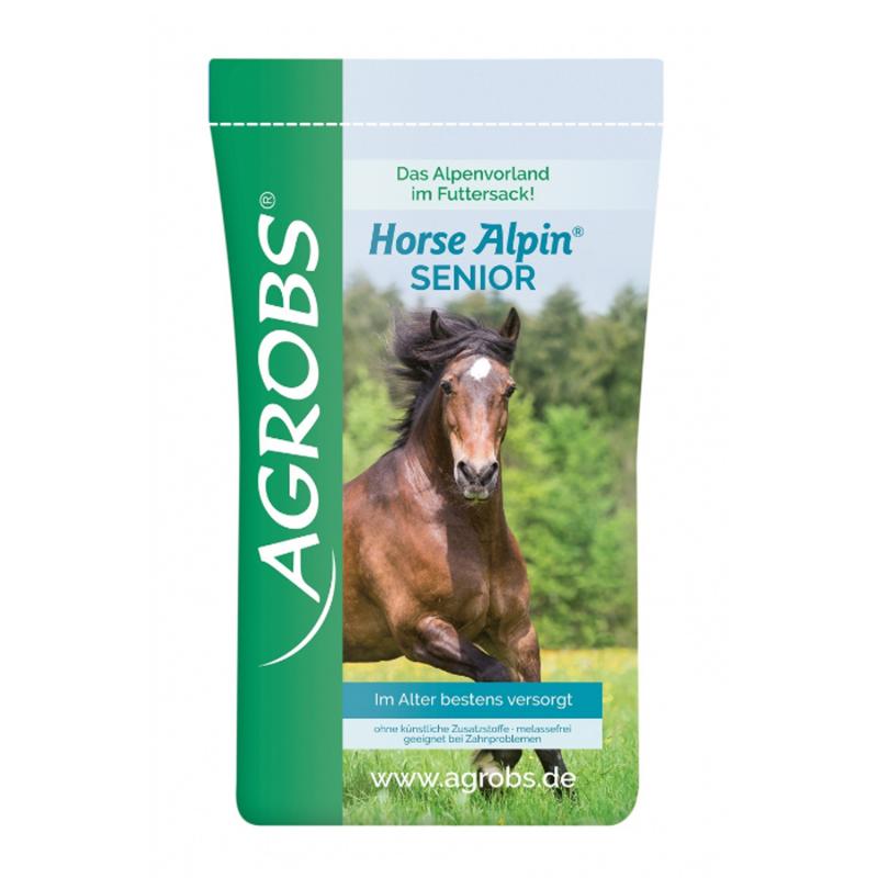 AGROBS Horse Alpin Senior rohfaserreiches Ergänzungsfuttermittel