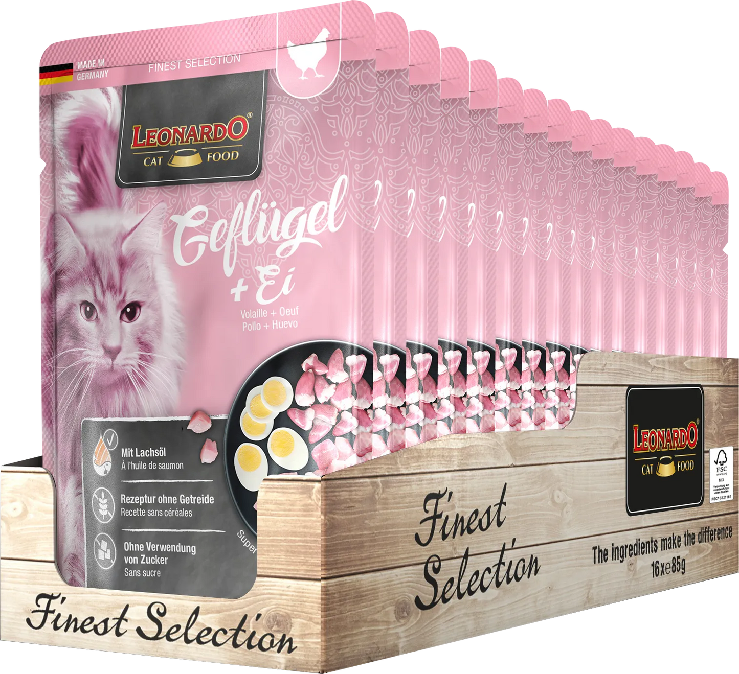 Leonardo Finest Selection Geflügel + Ei 85g