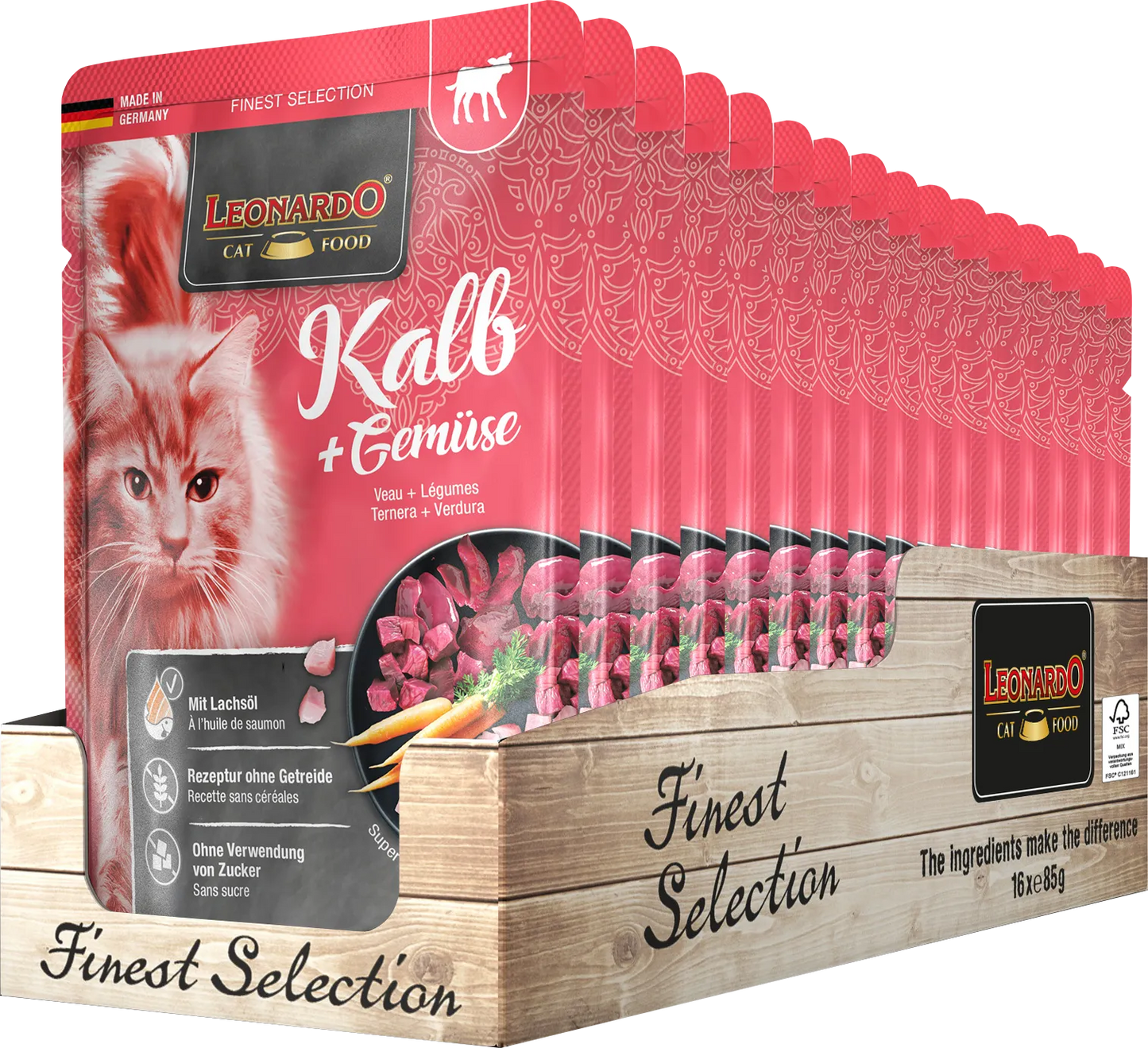 Leonardo Finest Selection Kalb + Gemüse 85g