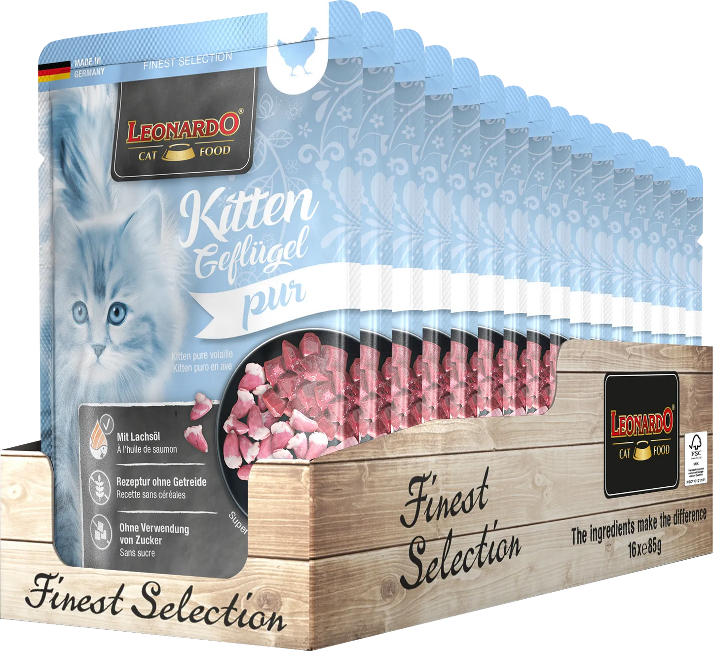 Leonardo Finest Selection Kitten Geflügel pur 85g