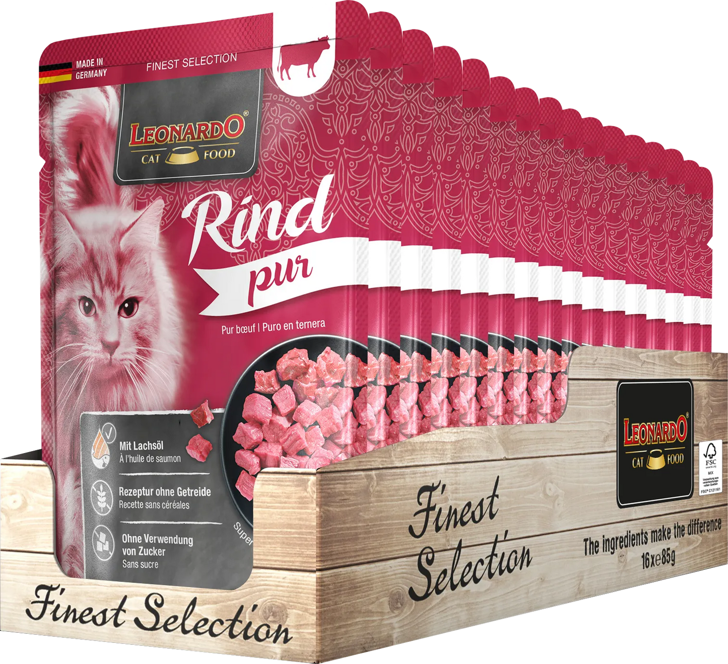 Leonardo Finest Selection Rind pur 85g