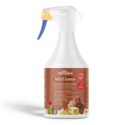 IdaPlus® MiteCleaner – Milbenspray gegen rote Vogelmilben mit Sofortwirkung - 500 ml