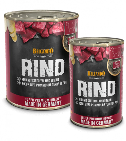 Belcando Rind mit Kartoffeln und Erbsen