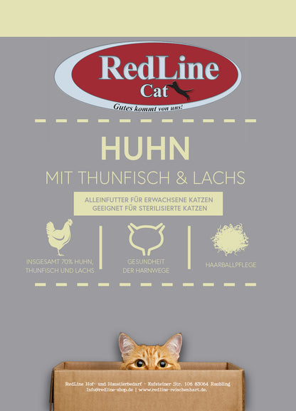 Huhn mit Thunfisch & Lachs Sterilisierte Katze Adult