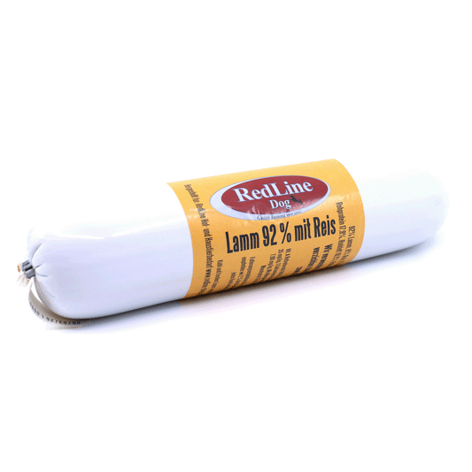 Wurst Lamm mit Reis 92% Fleisch Adult