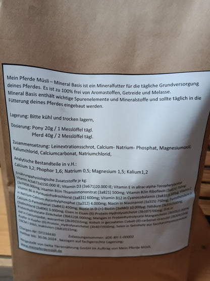 MeinPferdeMüsli -Mineralfutter "Mineral - Basis"