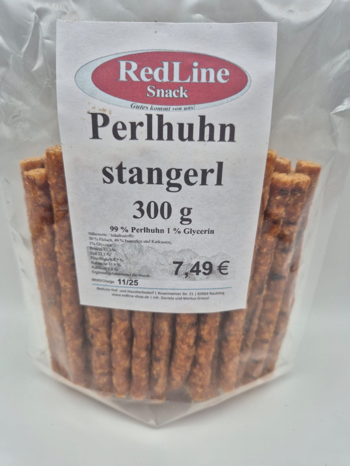 Perlhuhnstangerl 99% Perlhuhn