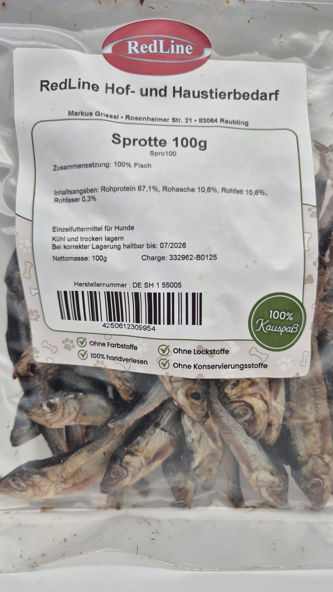 RedLine Sprotten 100g