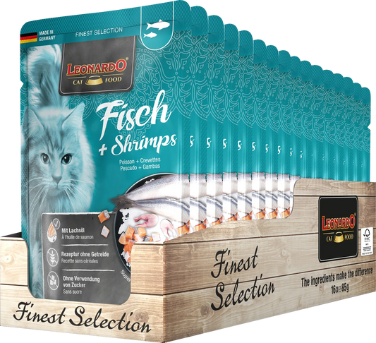 Leonardo Finest Selection Fisch + Shrimps 85g