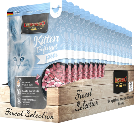 Leonardo Finest Selection Kitten Geflügel pur 85g