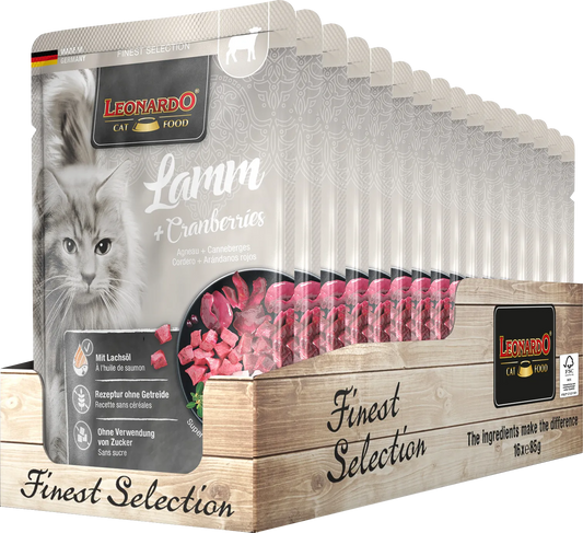 Leonardo Finest Selection Lamm + Cranberries 85g